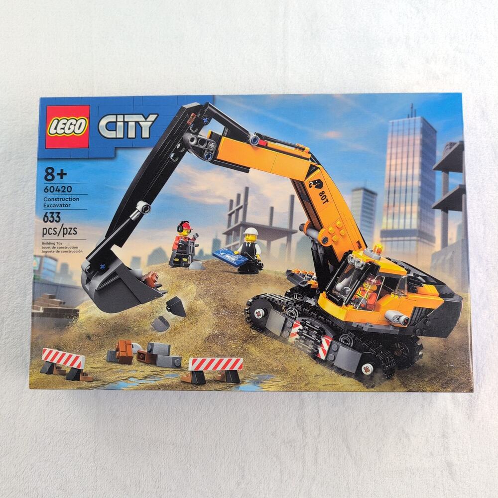 Lego City Construction Excavator New & Sealed In Box 633 Pcs Age 8+